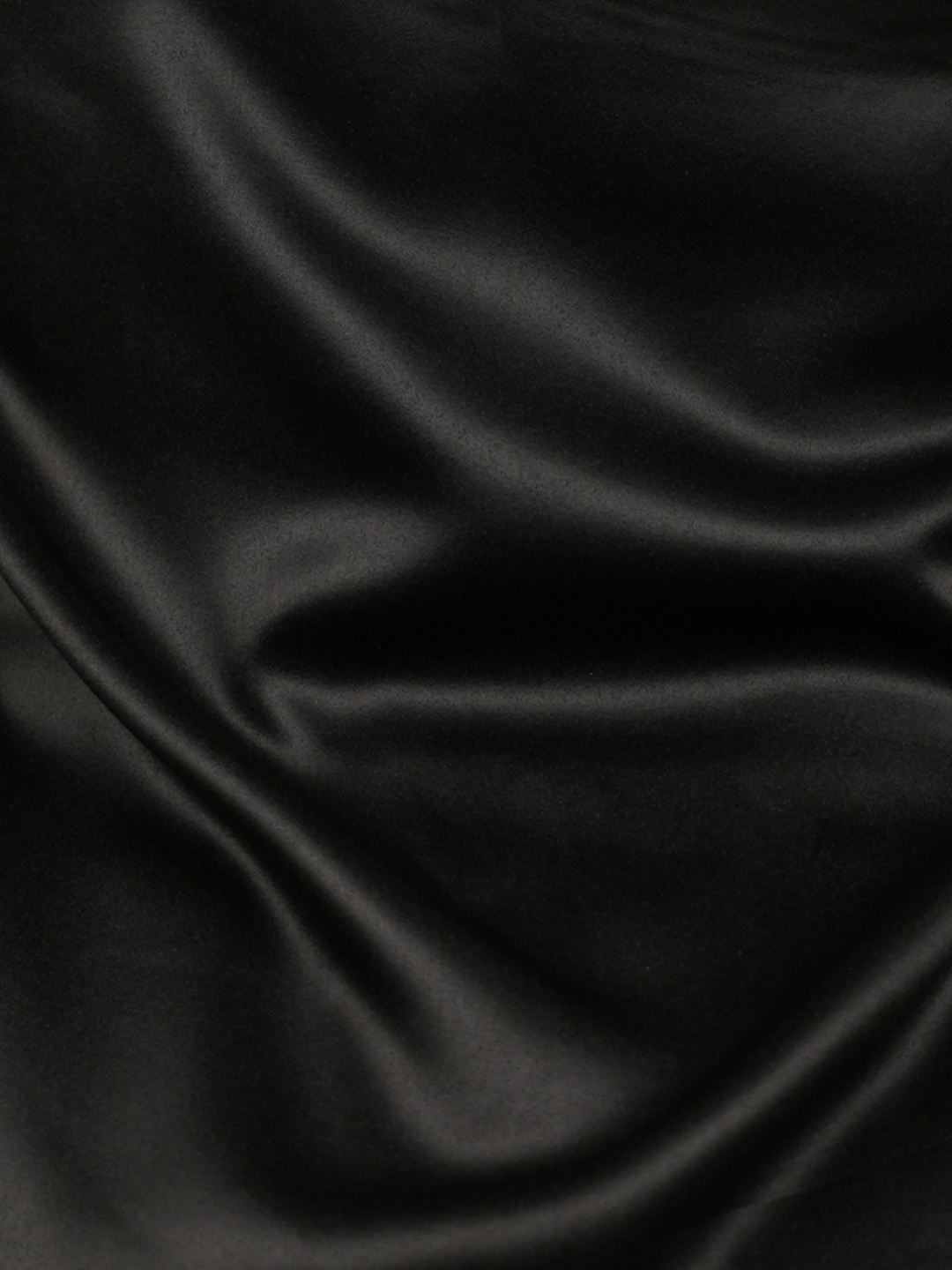 Bare Satin Black Pajama Set